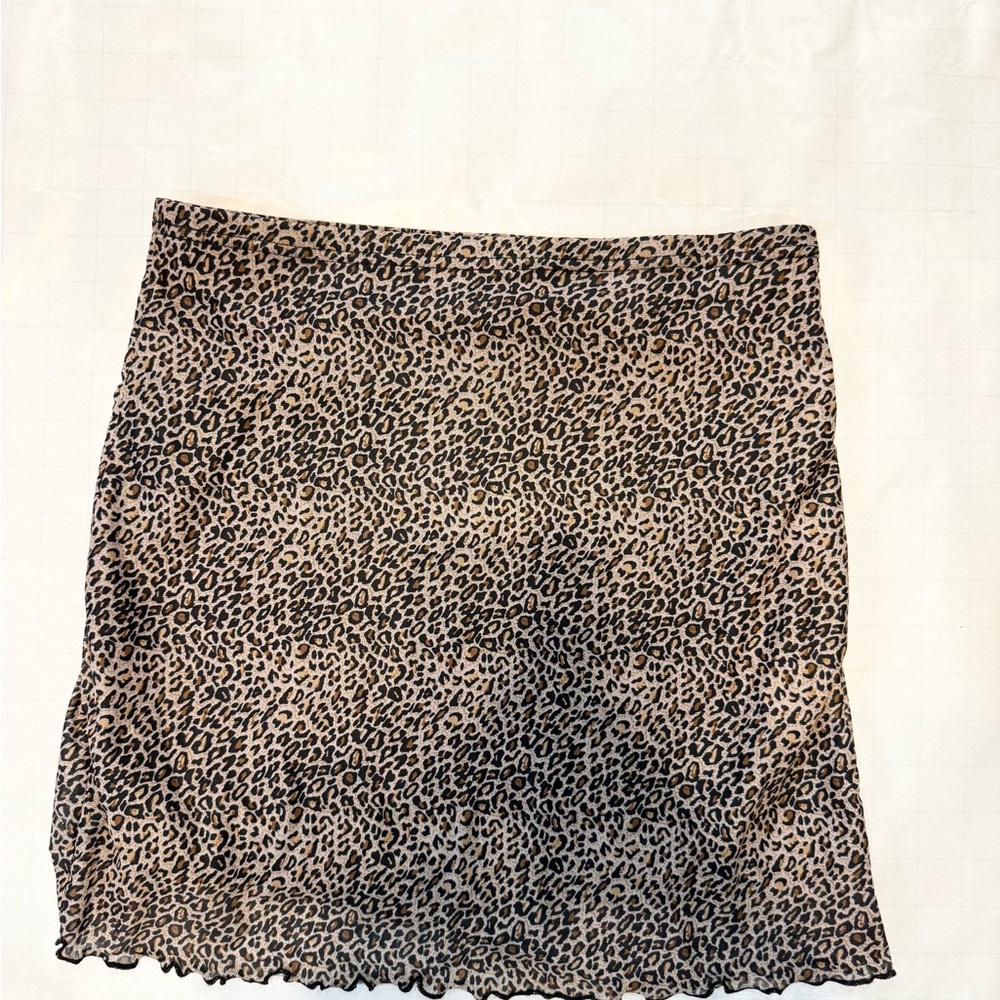 Smocked Black and Tan Mini Pencil Skirt for Night Out